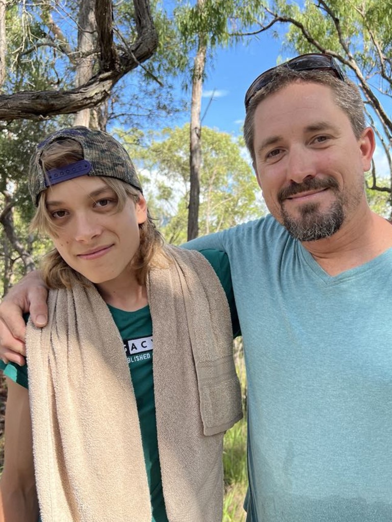 Recent photo of father and son. Picture: Shannon Hillmann.