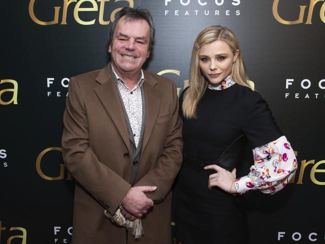 Director Neil Jordan and Chloë Grace Moretz. Picture: Charles Sykes/Invision/AP 