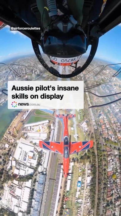 Aussie pilot's insane skills on display