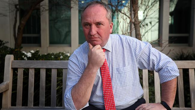 *** COURIER MAIL SPECIAL   -  Barnaby Joyce in his office at Parliament House in Canberra. Picture Kym Smith