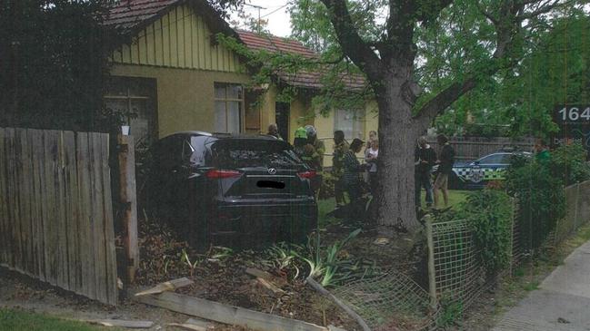 A Lexus crashed into a Blackburn dental clinic after it was hit by another car.