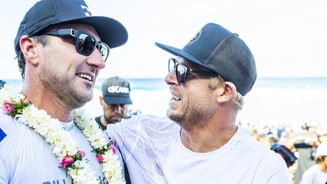 2012 World Champion Joel Parkinson and three-time World Champion Mick Fanning.