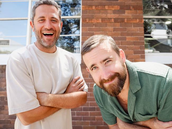 Eddy Simpson and Tom Birmingham. The team from one of Australian sportÃs most successful podcasts. Photo by Renee Nowytarger 29/01/24