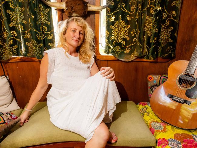 Brisbane alternative folk singer-songwriter Jackie Marshall, whose album 'You Are Not Too Much and You Are Enough' was released in 2024. Picture:  Lachlan Douglas