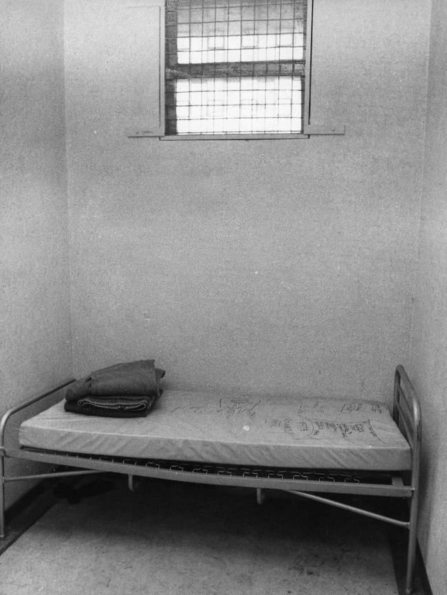 The facility’s solitary confinement cell during its time as the McNally Training Centre. Picture: Supplied