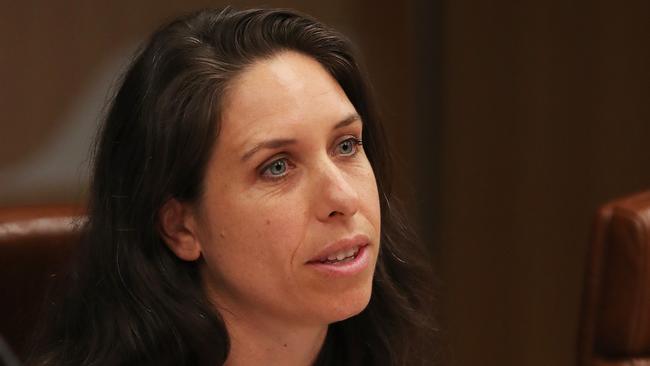 Leanne McLean the new Commissioner for Children at the firearms committee first hearing at parliament house.  Picture: NIKKI DAVIS-JONES