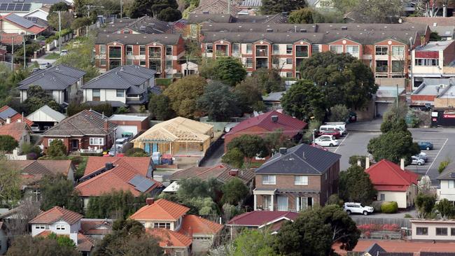 MELBOURNE, AUSTRALIA - NewsWire Photos, SEPTEMBER 21, 2023. Victorian Premier, Daniel Andrews, holds a press conference in Box Hill where he talked on fast tracking homes and housing developments.Generic view of houses in Box Hill.  Picture: NCA NewsWire / David Crosling