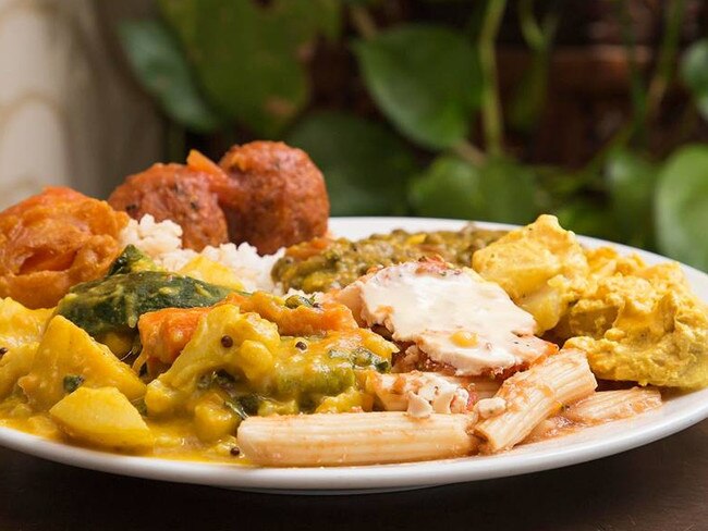 Govindas at Surfers Paradise offers a healthy buffet alternative with every option plant-based.