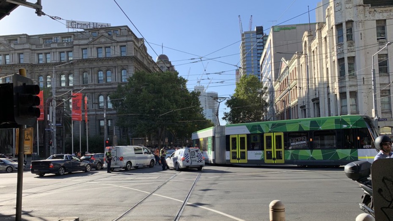 Tram derailment Incident causes peakhour chaos in Melbourne CBD Herald Sun