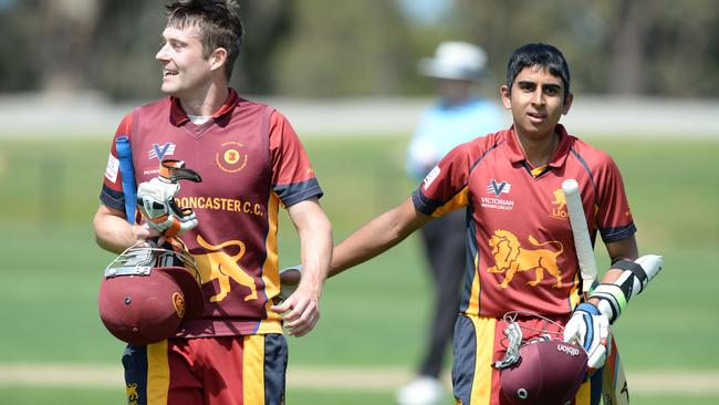 Master and apprentice: Peter Dickson and Ejaaz Alavi in 2014. Picture: Lawrence Pinder