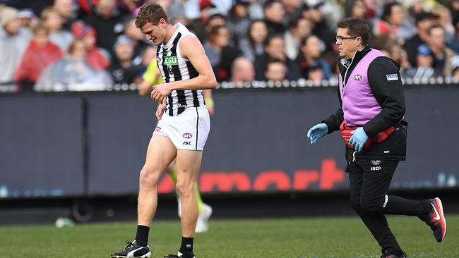 Will Hoskin-Elliott injured his knee on Sunday. Picture: AAP Images