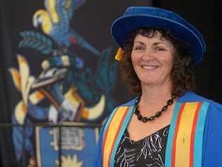 Carolyn Daniels overcame many obstacles to graduate with a PhD from CQUniversity where she also works as a researcher. Picture: Jann Houley