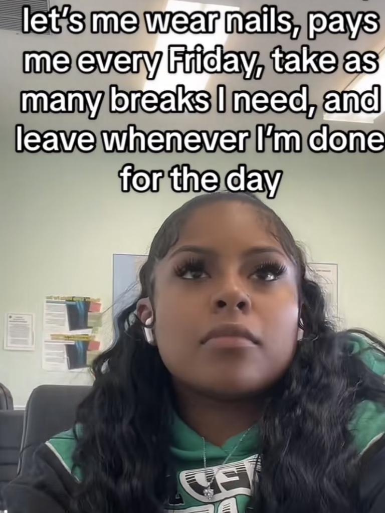 Gen Z brag about how good it is to work less hard. Picture: TikTok