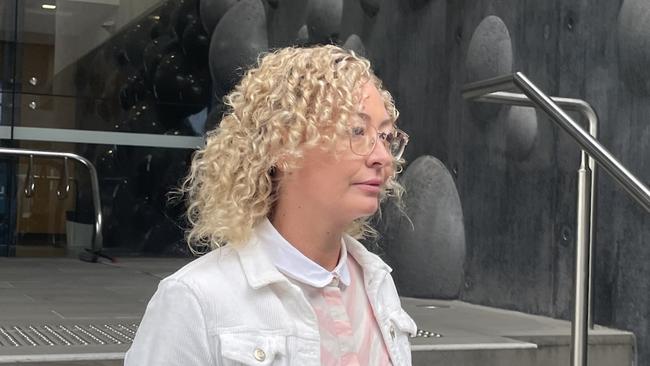 Karly Rae leaving Newcastle Local Court. Picture: NewsLocal