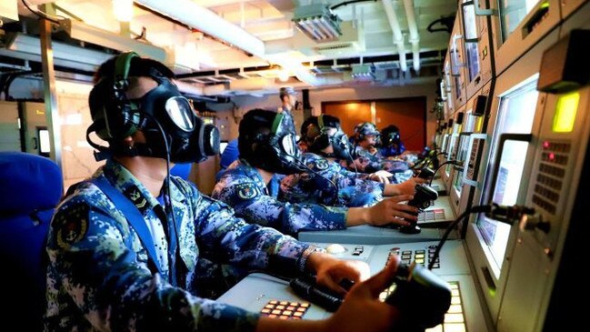 Chinese sailors training in the South China Sea in 2018. Source: Chinese Military Online