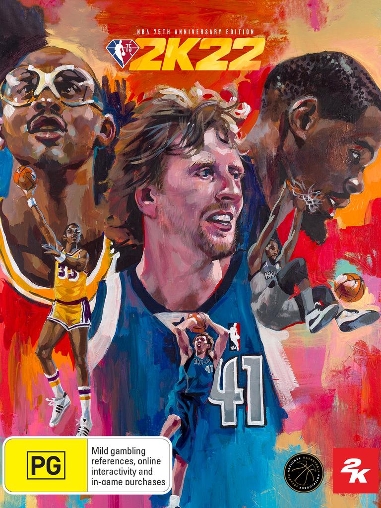 Kevin Durant alongside Kareem Abdul-Jabbar and Dirk Nowitzki.