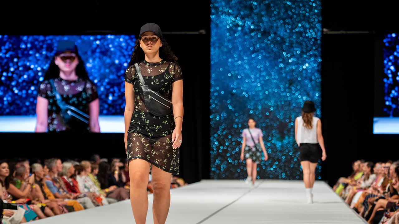 2024 Country to Couture at the Darwin Convention Centre showcases hand-designed First Nations fashion. Picture: Pema Tamang Pakhrin