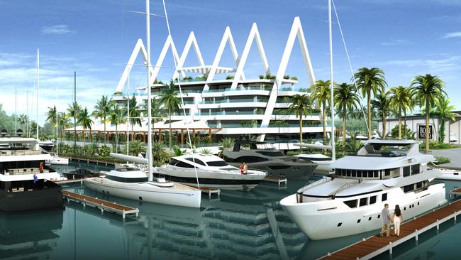 Artist’s impressions of the marina precinct.