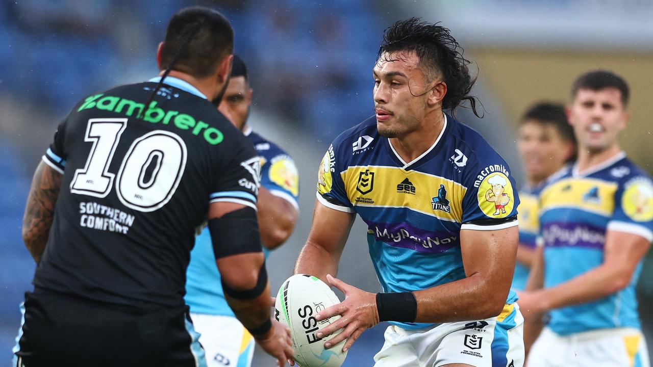 Tino Fa'asuamaleaui is determined for the Titans to succeed. Picture: Chris Hyde/Getty Images