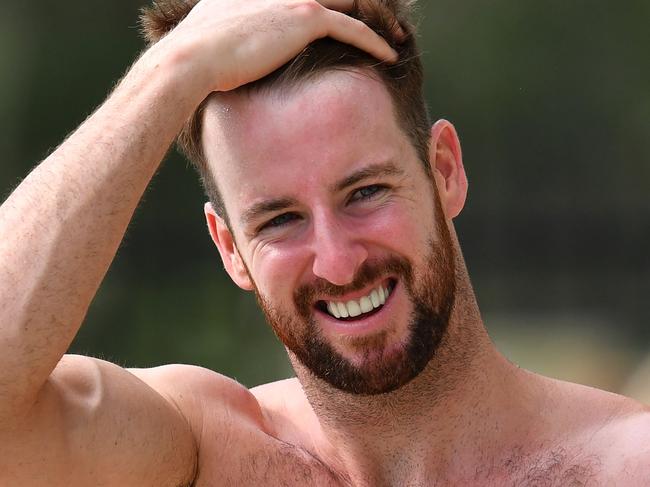 James Magnussen is seen during an Australian swimming team training session ahead of the Commonwealth Games at the Brisbane Aquatic Centre in Brisbane, Wednesday, March 28, 2018. (AAP Image/Darren England) NO ARCHIVING, EDITORIAL USE ONLY