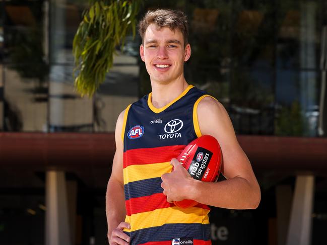 As the highest draft pick in the club’s history, Riley Thilthorpe will have all eyes on him when he makes his debut. Picture: Getty Images