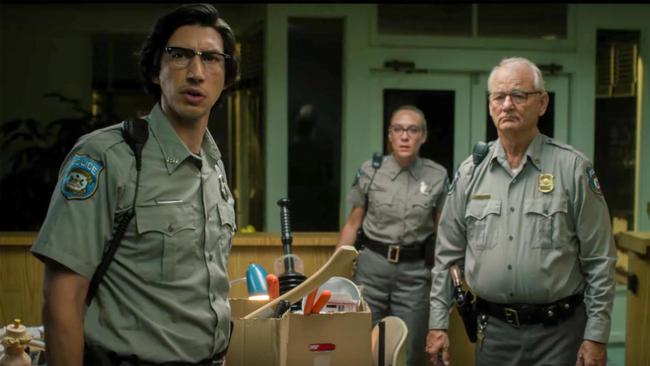 Adam Driver, Chloë Sevigny and Bill Murray in The Dead Don't Die