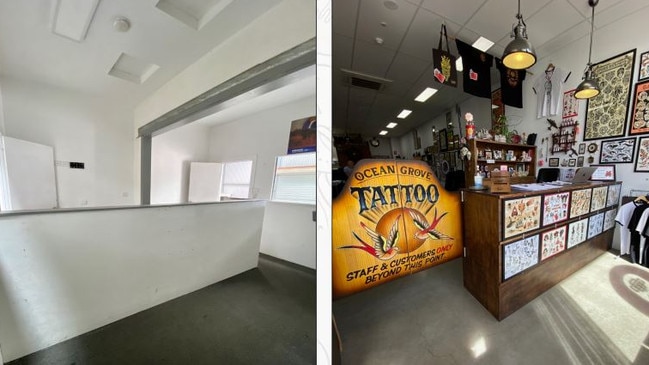 A husband and wife duo have unveiled plans for a new tattoo parlour in Ocean Grove.