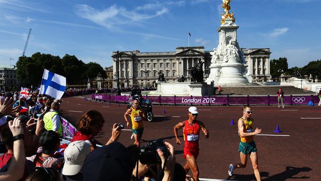 Jared Tallent (far right) competing in the London Olympics in 2012.