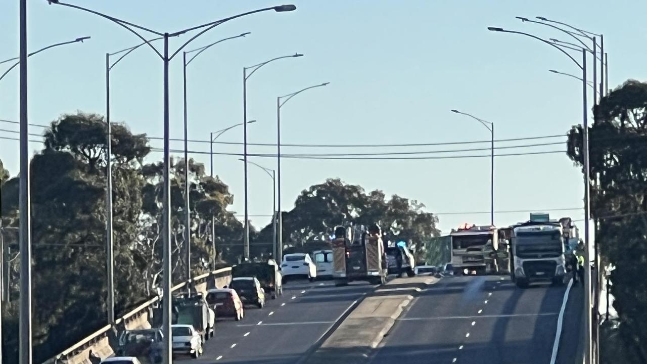 Traffic is banked up along Latrobe Tce. Picture: Geeong Community Information
