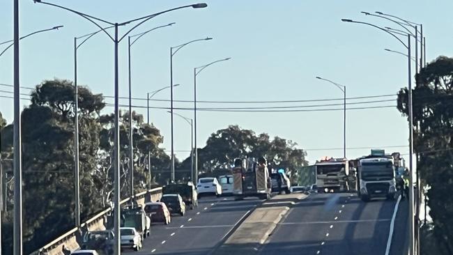 Traffic is banked up along Latrobe Tce. Picture: Geeong Community Information