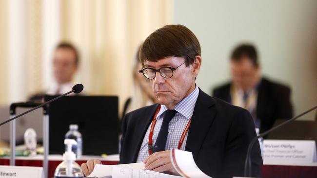 Queensland Director-General Dave Stewart pictured during Estimates at Parliament House, Brisbane 7th of November 2020. (Image/Josh Woning)