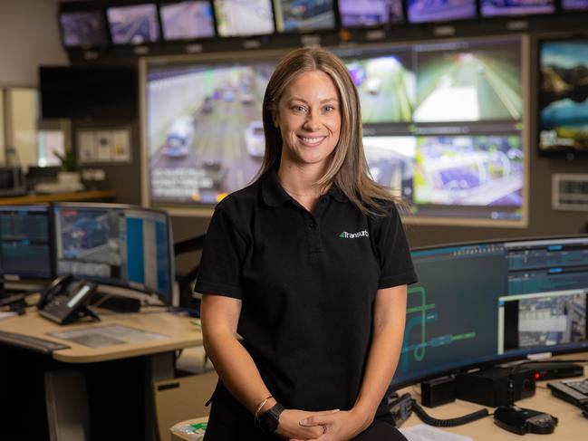 Traffic control room officer Jordan Vitale. Picture: Jason Edwards