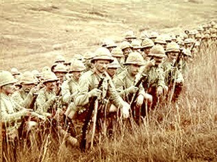 Perfect in training, but was it right for war in the Dardanelles? ... British soldiers.