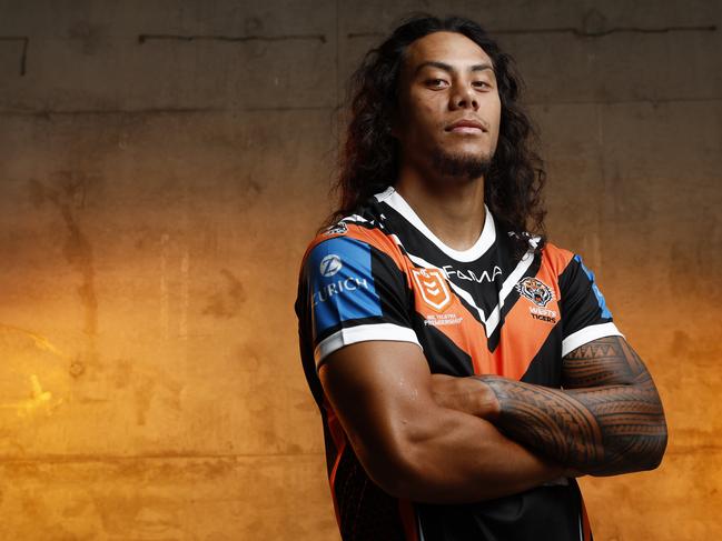 DAILY TELEGRAPH 8TH JANUARY 2025WARNING - EMBARGOED - TALK TO DAILY TELEGRAPH PICTURE DESK BEFORE USEPictured is new Wests Tigers NRL player Jerome Luai ahead of the 2025 NRL season.Picture: Richard Dobson