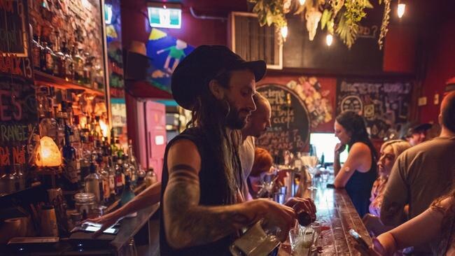 Hugh Scobie, one of the owners of alternative bar Ancient World, says they’re feeling the pinch of the cost of living crisis. Picture: Adam Davies Photography