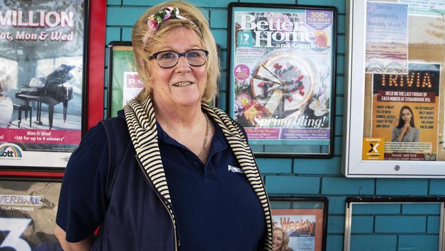 Long-time local Jan Petherick, who owns Dunwich Newsagency, was held up at knifepoint. Picture: Lachie Millard