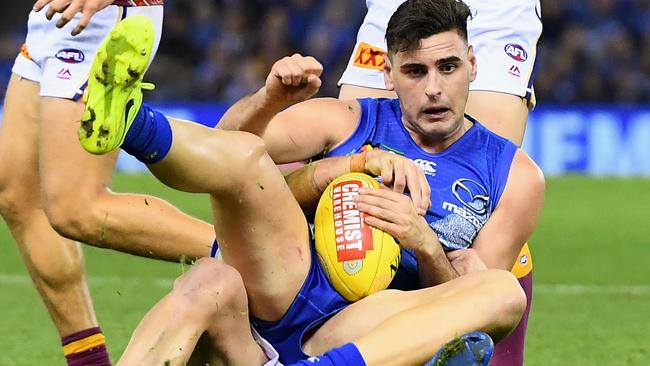 Paul Ahern was a standout on debut for the Roos. Picture: Getty Images