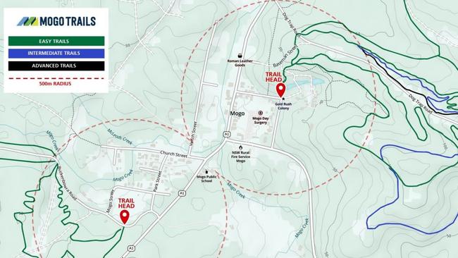 The Mogo Trails will begin in Mogo before splitting into different tracks. Picture: Eurobodalla Shire Council.