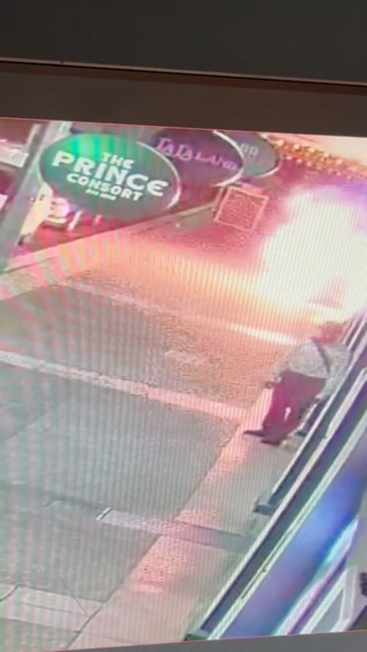 CCTV shows brawl, explosion outside Valley shop