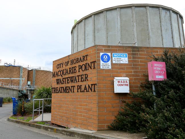 The wastewater treatment plant is a sticking point in future plans for the Macquarie Point site.