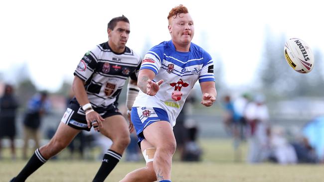 NO BYLINE Coast 2 Coast Cup preliminary final Tugun Seahawks vs. Tweed Heads Seagulls at Betty Diamond Oval - Boyd Street, Tugun. Photo of Keanu Te Kiri. NO BYLINE