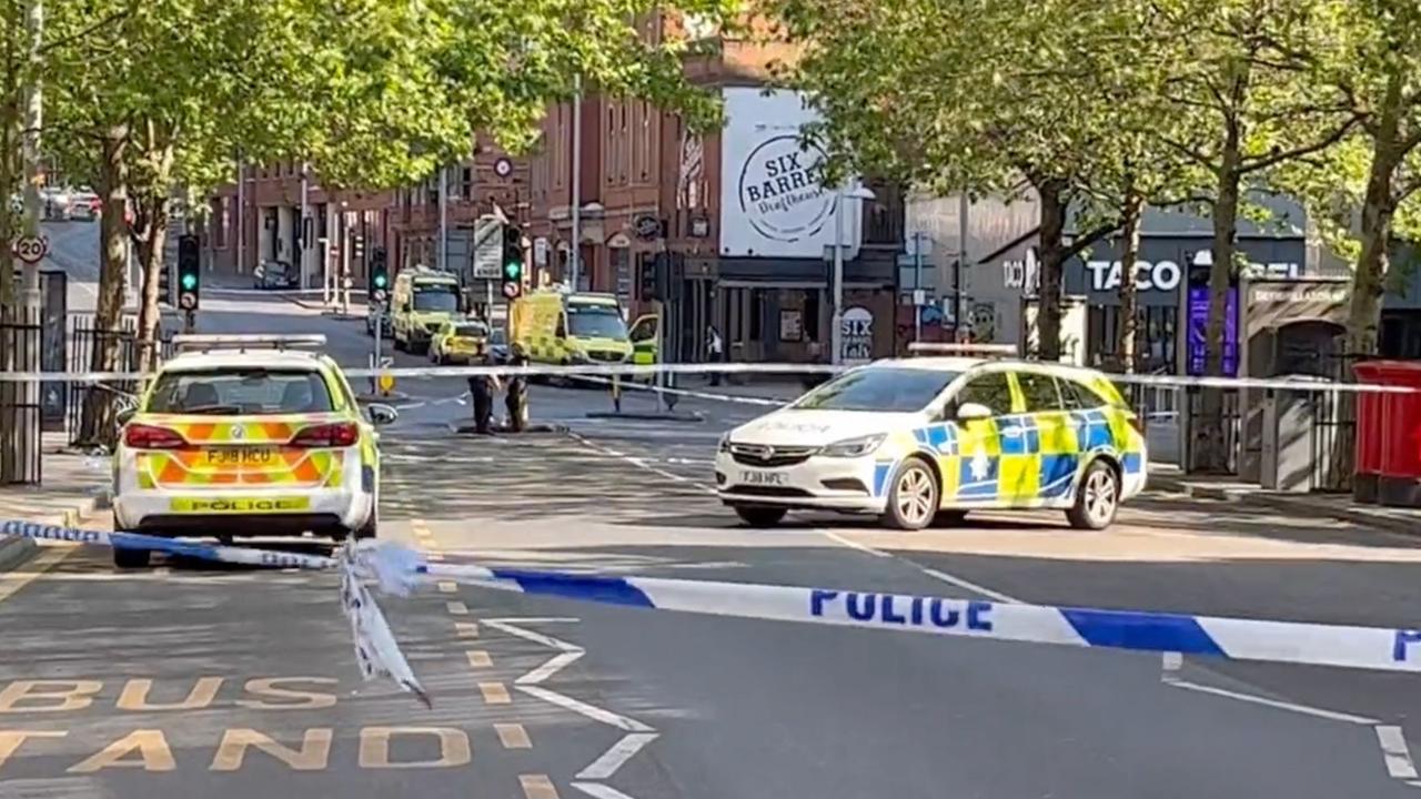 Police have cordoned six roads and are asking the public to avoid the area. Picture: Twitter