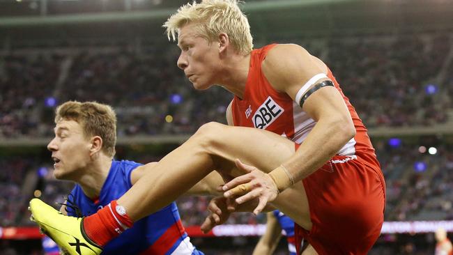 Sydney’s Isaac Heeney was the only player to receive votes from both coaches. Picture: Michael Klein