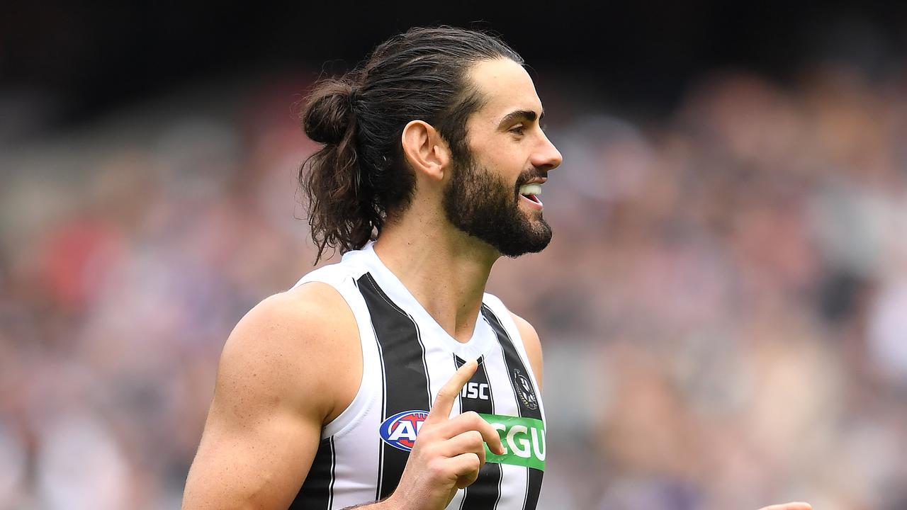 Brodie Grundy has put contract talks on hold. Photo: Quinn Rooney/Getty Images