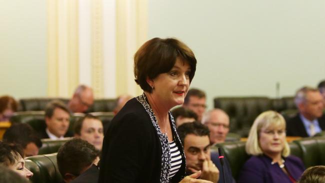 Former Currumbin MP Jann Stuckey in state parliament during her reign. Picture: Steve Pohlner