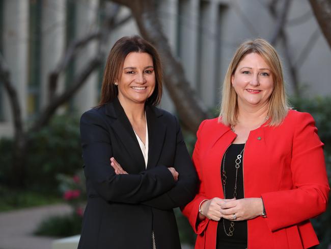 Senator Jacqui Lambie and Centre Alliance MP Rebekha Sharkie visited Ceduna this week. Picture Kym Smith