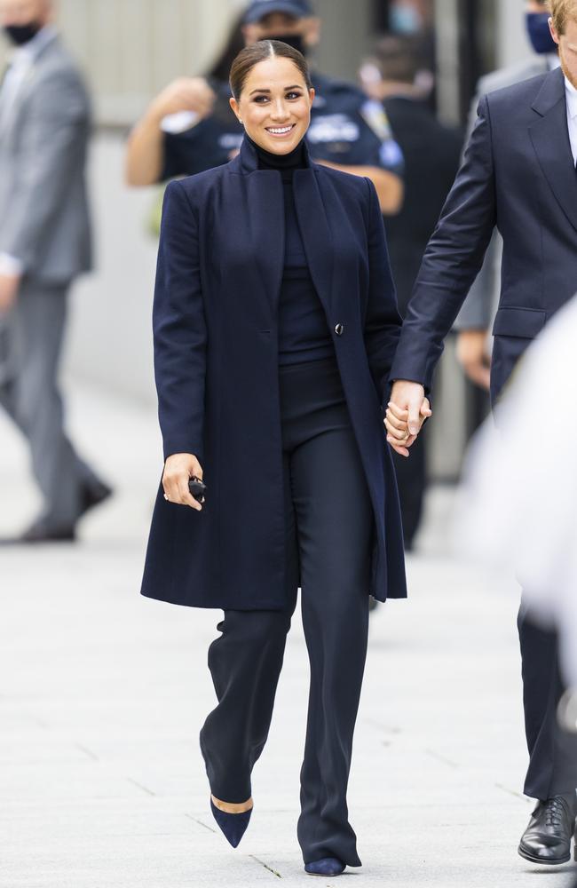 Meghan wore all black. Picture: Gotham/GC Images