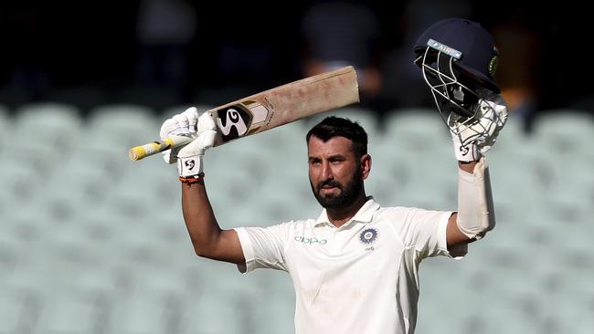 Cheteshwar Pujara was deserved man of the match. Picture: AP