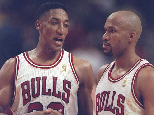 Even Ron Harper (right) earned more than Pippen.