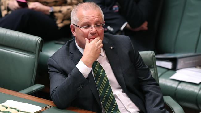 Prime Minister Scott Morrison did not consider Anthony Albanese’s golf tips. Picture Kym Smith